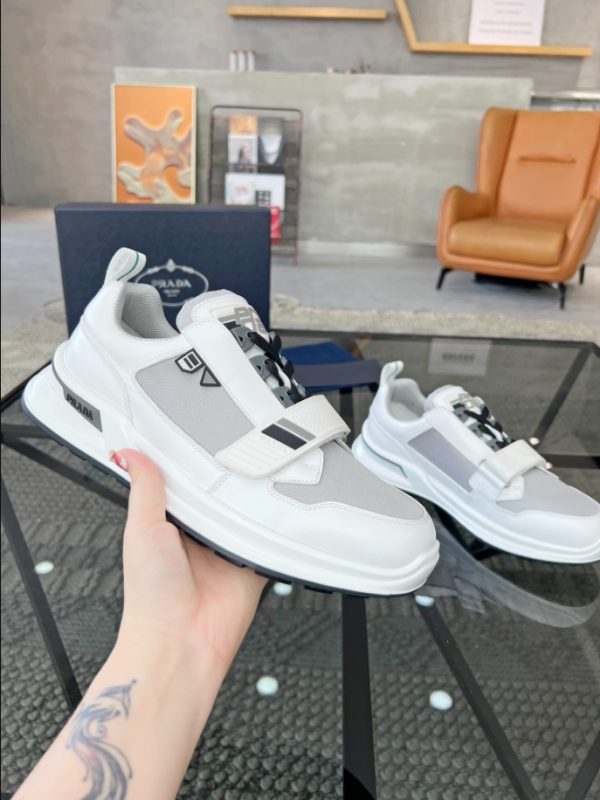 Prada Mechano ‘White Silver’ Sneakers Reps 5