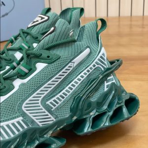 Prada Blade Type Dark Green Sneakers Reps 1