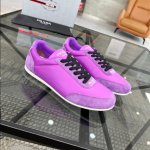 Prada Monaco Snickers Purple Sneakers Reps