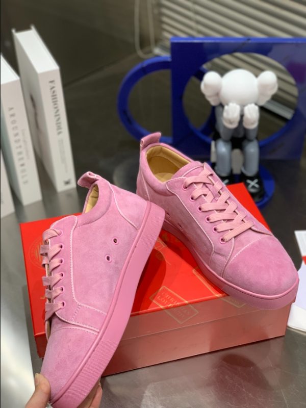 Christian Louboutin Louis Junior Spikes Orlato Flat 'Pink Confettis' Sneaker Reps 2