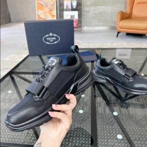 Prada Mechano Black Silver Sneakers Reps 3