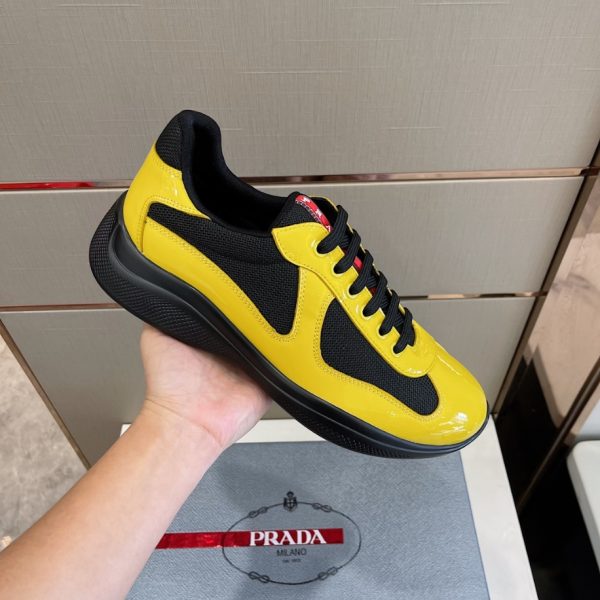 Prada America's Cup 'Yellow Black' Sneakers Reps 4