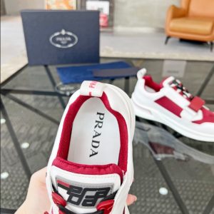 Prada Wrk White Red Sneakers Reps 4