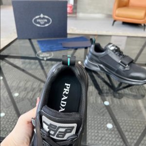 Prada Mechano Black Silver Sneakers Reps 4