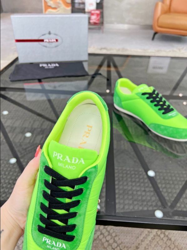 Prada Monaco Snickers Light Green Sneakers Reps 2