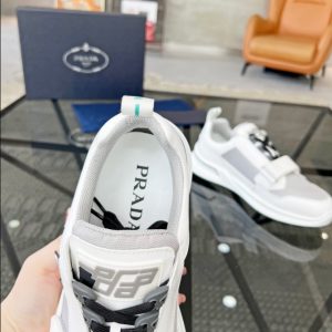 Prada Mechano ‘White Silver’ Sneakers Reps 3