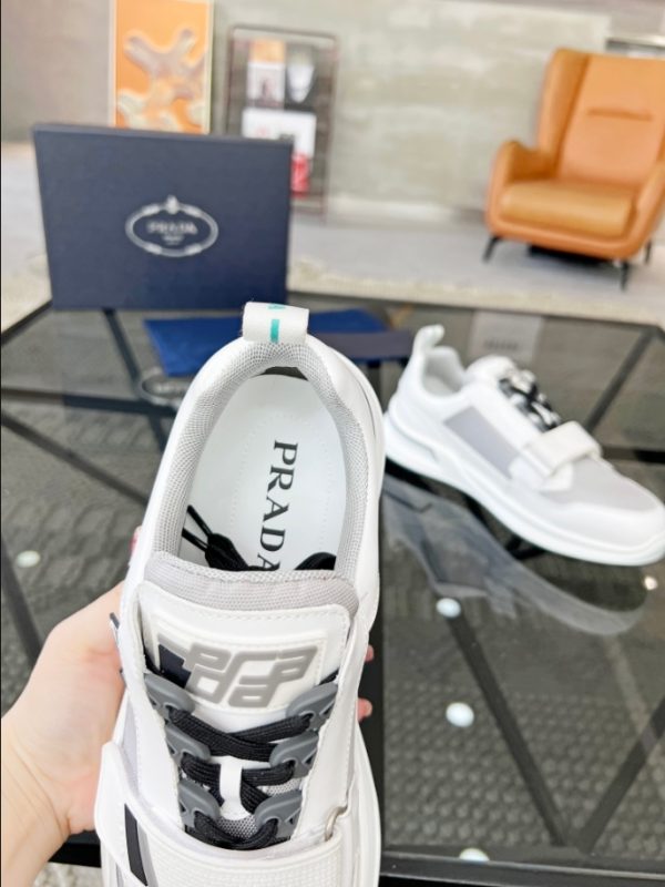 Prada Mechano ‘White Silver’ Sneakers Reps 3