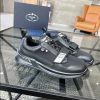 Prada Mechano Black Silver Sneakers Reps