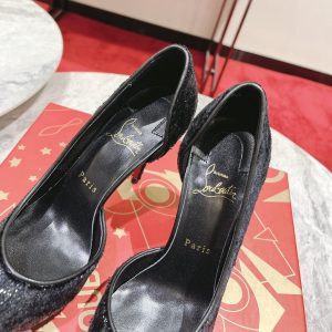 Christian Louboutin Iriza Velvet Pumps Black Reps 2