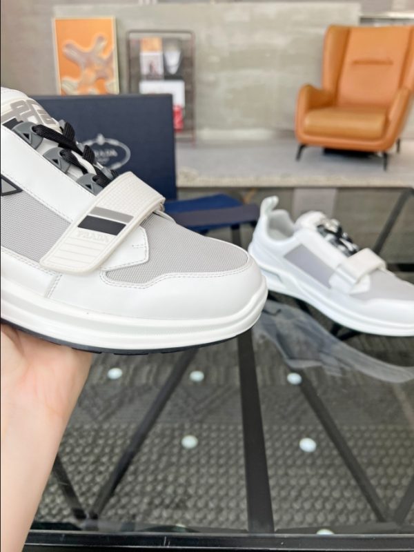 Prada Mechano ‘White Silver’ Sneakers Reps 2