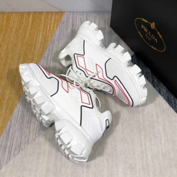 Prada Cloudbust Thunder White Red Black Sneakers Reps 3