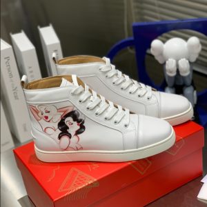 Christian Louboutin Skateboarding Shoes Men High-top White 5