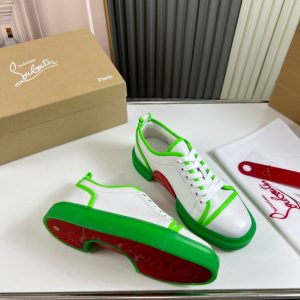 Christian Louboutin White Green Low Sneaker Reps 3