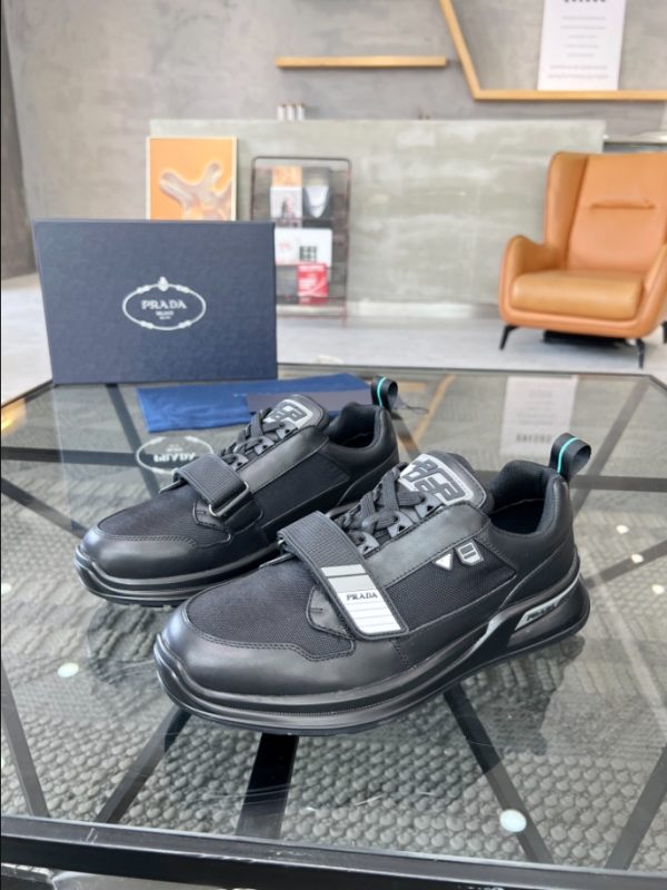 Prada Mechano Black Silver Sneakers Reps 6