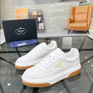 Prada Triangle-logo White Sneakers Reps 3