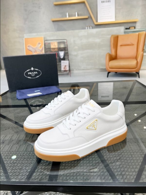 Prada Triangle-logo White Sneakers Reps 3