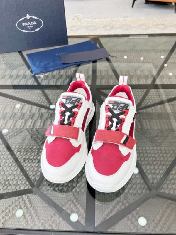 Prada Wrk White Red Sneakers Reps 5