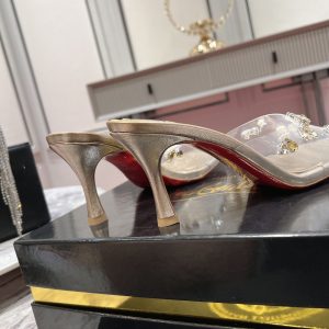 Christian Louboutin Degraqueen Pumps Gold Mid Rep 2