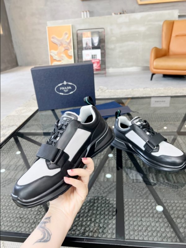 Prada Mechano 'Black Silver' Sneakers Reps 2