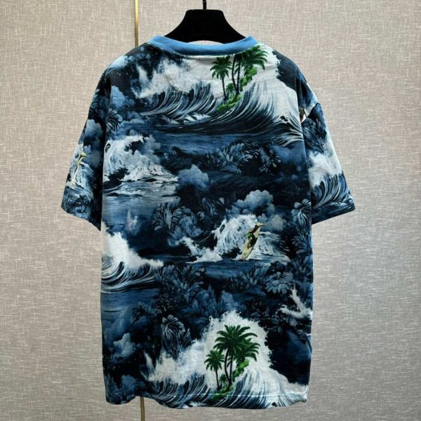 Printed Short-Sleeved Cotton T-Shirt 2