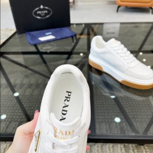 Prada Triangle-logo White Sneakers Reps 4