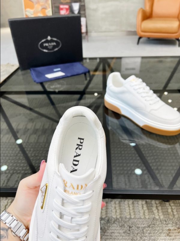 Prada Triangle-logo White Sneakers Reps 4