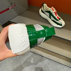 Prada Cloudbust Thunder Green Silver Sneakers Reps 1