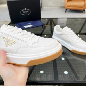 Prada Triangle-logo White Sneakers Reps 1