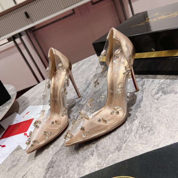 Christian Louboutin Degraqueen Pumps Gold Reps 3