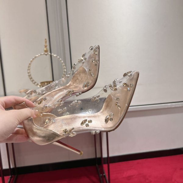 Christian Louboutin Degraqueen Pumps Gold Reps 5