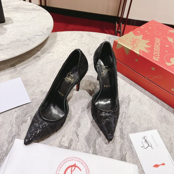 Christian Louboutin Iriza Velvet Pumps Black Reps 5