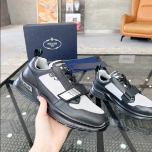 Prada Mechano 'Black Silver' Sneakers Reps 5