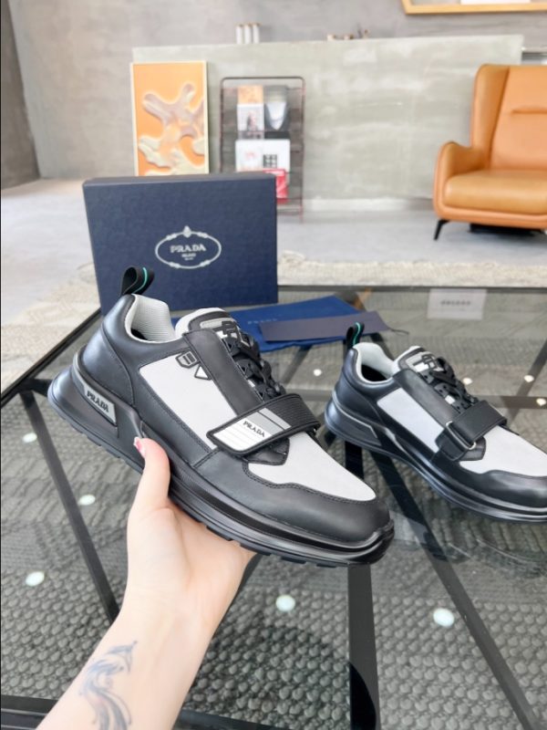 Prada Mechano 'Black Silver' Sneakers Reps 5