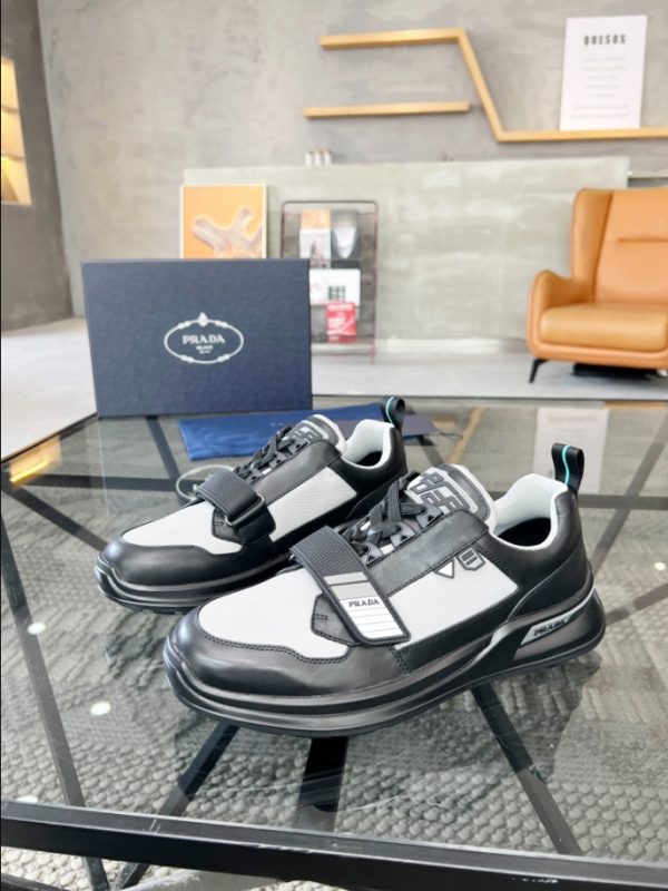 Prada Mechano 'Black Silver' Sneakers Reps 4