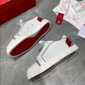 Christian Louboutin Fun Vieira White Red Sneaker Reps 5