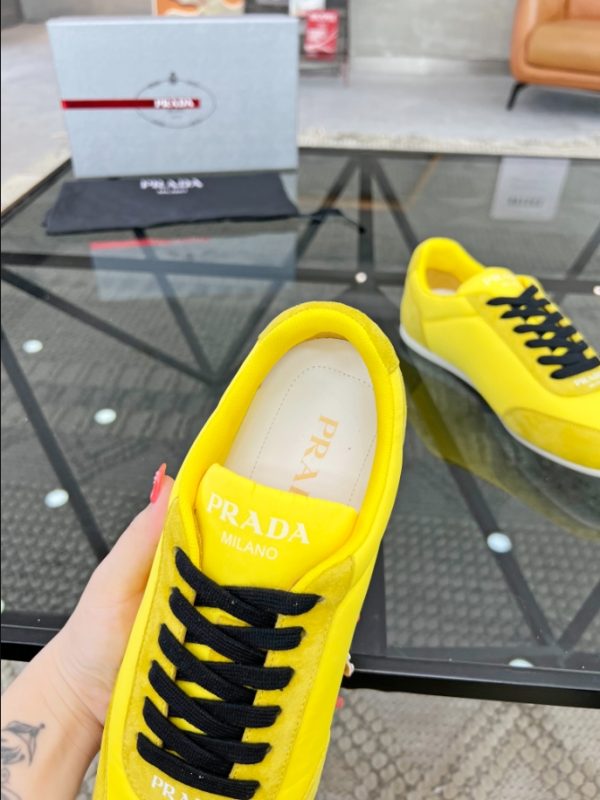 Prada Monaco Snickers Yellow Sneakers Reps 4