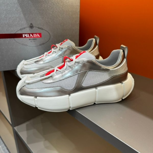 Prada Cloudbust Thunder Grey Silver Sneakers Reps 3