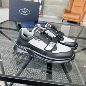 Prada Mechano 'Black Silver' Sneakers Reps