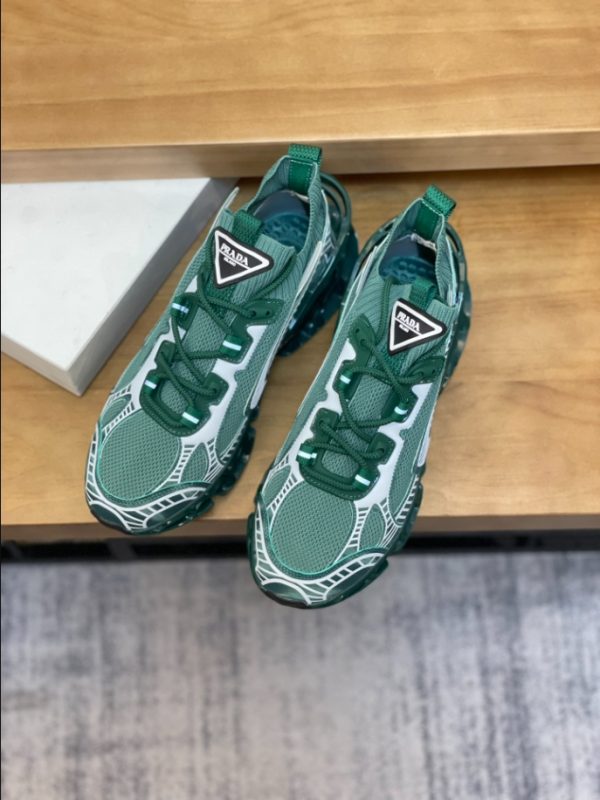 Prada Blade Type Dark Green Sneakers Reps 4