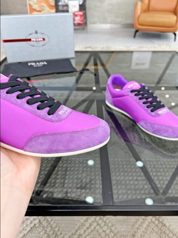 Prada Monaco Snickers Purple Sneakers Reps 5