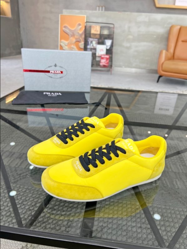 Prada Monaco Snickers Yellow Sneakers Reps 5