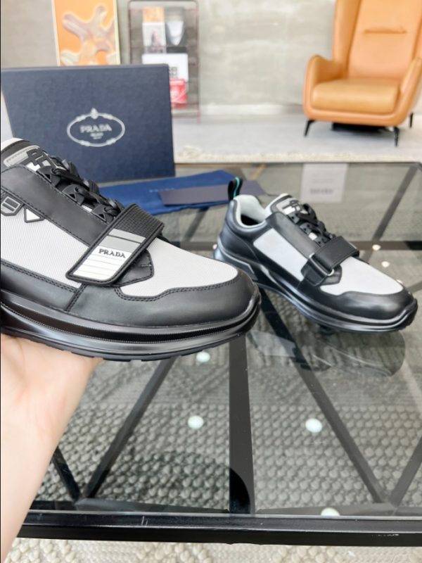 Prada Mechano 'Black Silver' Sneakers Reps 6