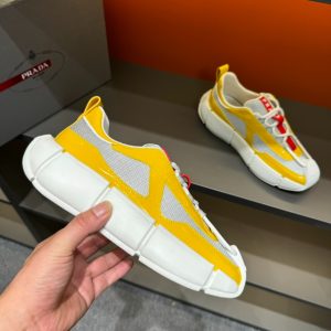 Prada Cloudbust Thunder Gold Silver Sneakers Reps 4