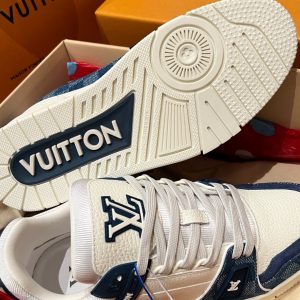 Louis Vuitton Trainer Navy White Sneaker 4