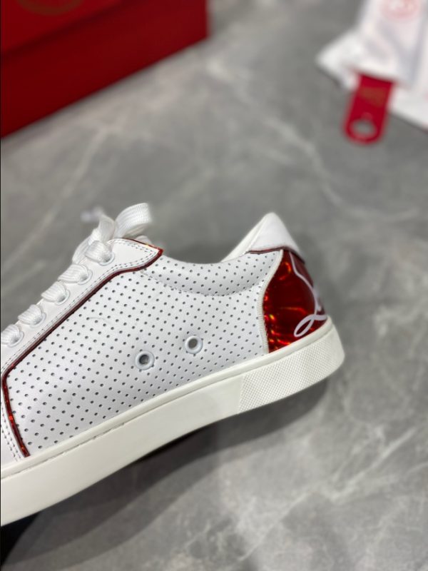 Christian Louboutin Fun Vieira White Red Sneaker Reps 6