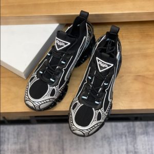 Prada Blade Type Black Red Sneakers Reps 2