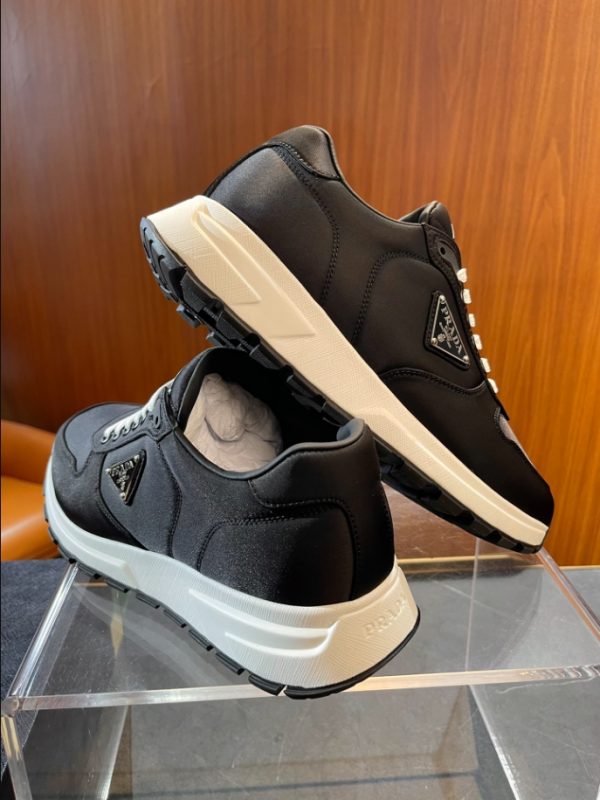 Prada Triangle-logo Re-Nylon Black Sneakers Reps 4