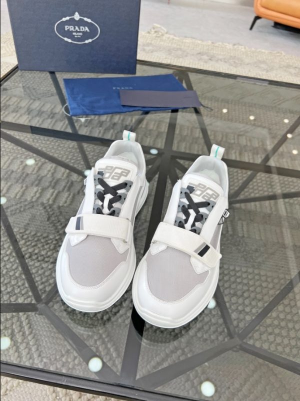 Prada Mechano ‘White Silver’ Sneakers Reps 1