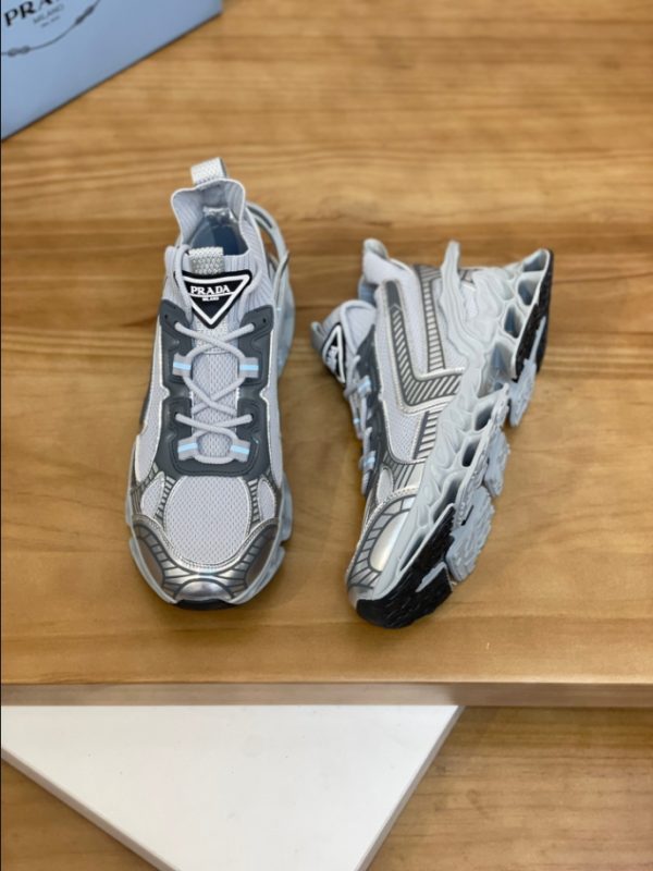 Prada Blade Type Grey Sneakers Reps 5