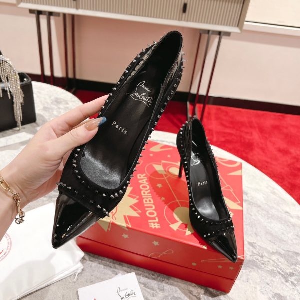 Christian Louboutin Duvette Spikes Pumps Black Reps 5